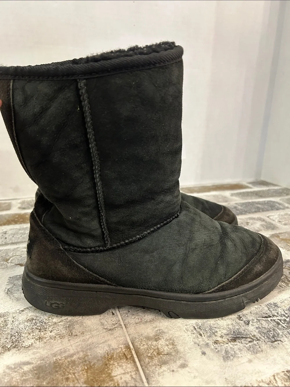 Ugg Australia Ultimate Short 5275 Black Suede Winter Boots